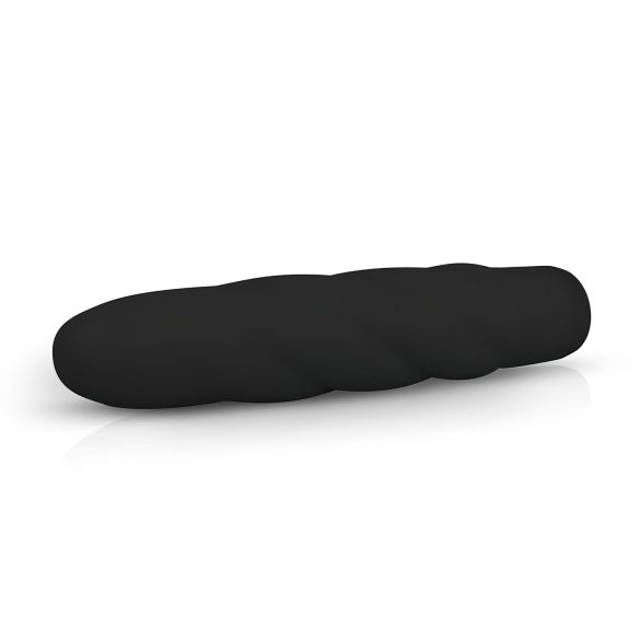 Easytoys Power Vibe - Gewundener Silikon-Vibrator (schwarz)