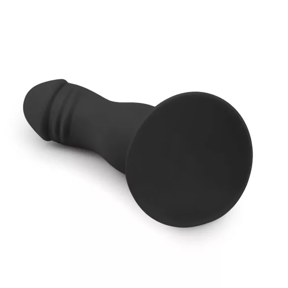 Easytoys - glatter Saugnapf-Dildo (schwarz)