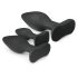 Easytoys Rocket - Anal Plug Set - Schwarz (3-teilig)