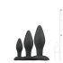 Easytoys Rocket - Anal Plug Set - Schwarz (3-teilig)
