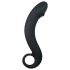 EasyToys Gebogener Dong - Silikon Anal-Dildo (Schwarz)