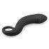 EasyToys Gebogener Dong - Silikon Anal-Dildo (Schwarz)