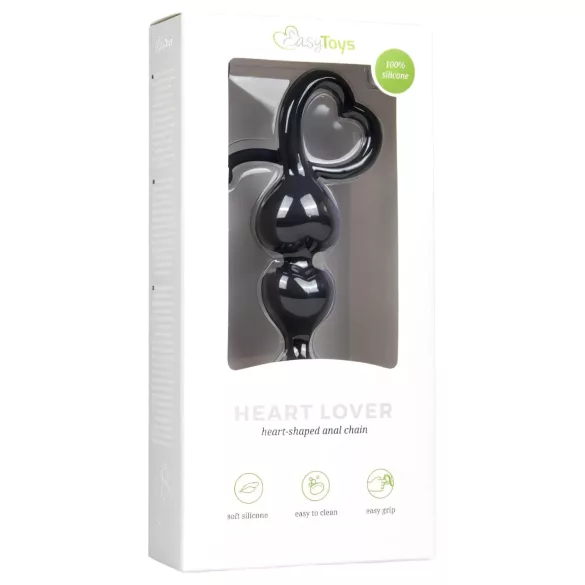 EasyToys - Perlen-Anal-Dildo (schwarz)