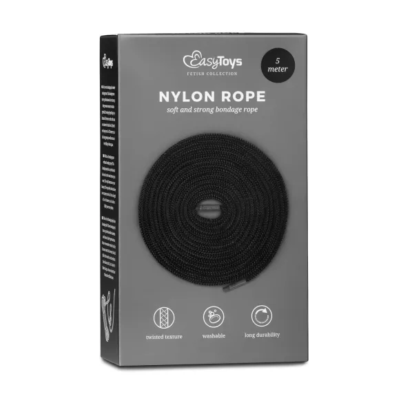 Easytoys Rope - Bondage-Seil (5 m, schwarz)