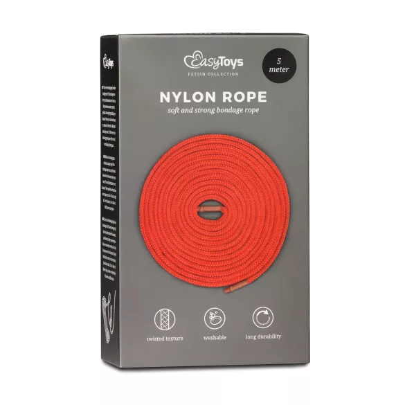 Easytoys Rope - Bondage-Seil (5 m, rot)
