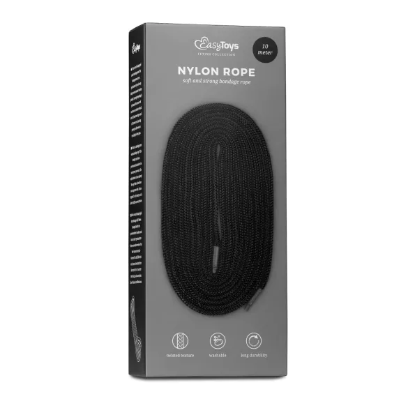Easytoys Rope - Bondage-Seil (10 m, schwarz)