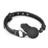 EasyToys - Mundknebel mit internem Dildo (schwarz)