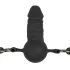 EasyToys - Mundknebel mit internem Dildo (schwarz)