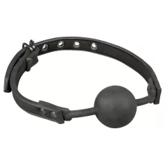 EasyToys - Mundknebel mit Silikonkugel (schwarz)
