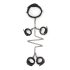 Easytoys - Set aus Halsband, Hand- und Fußfesseln (schwarz)