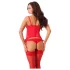 Amorable - 3-teiliges Korsett-Set (rot)