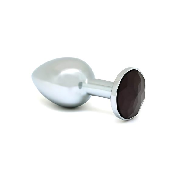 Rimba XS - Schwarzer Schmuck Anal Plug aus Metall (Silber)