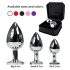 Rimba XS - Schwarzer Schmuck Anal Plug aus Metall (Silber)