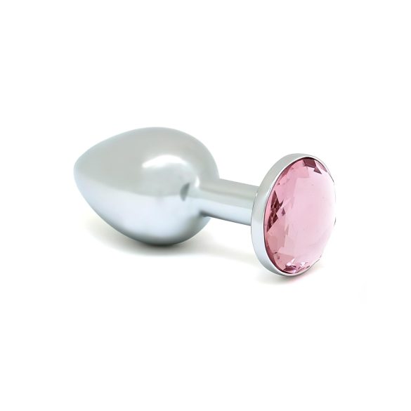 Rimba XS - Pinkstein, Metall Anal Plug (Silber)