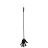 Rimba - Silikon-Reitgerte mit Händchen - 40cm (schwarz)