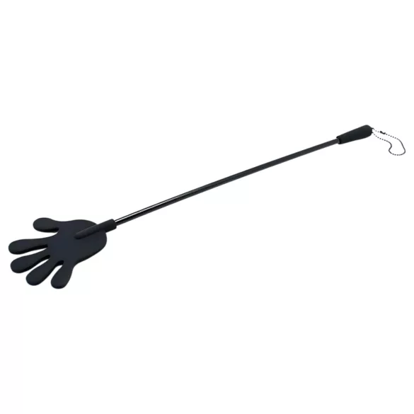 Rimba - Silikon-Reitgerte mit Händchen - 40cm (schwarz)