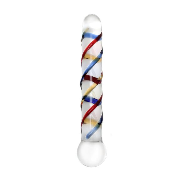 Rimba Rachella - Doppelglas-Dildo (transparent - bunt)