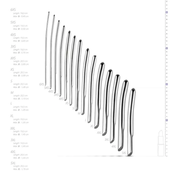 SINNER 174 - Geschwungener Stahldilator-Set (14-teilig)
