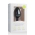 Easytoys Diamond - Analplug mit weißen Steinen (mittel) - schwarz