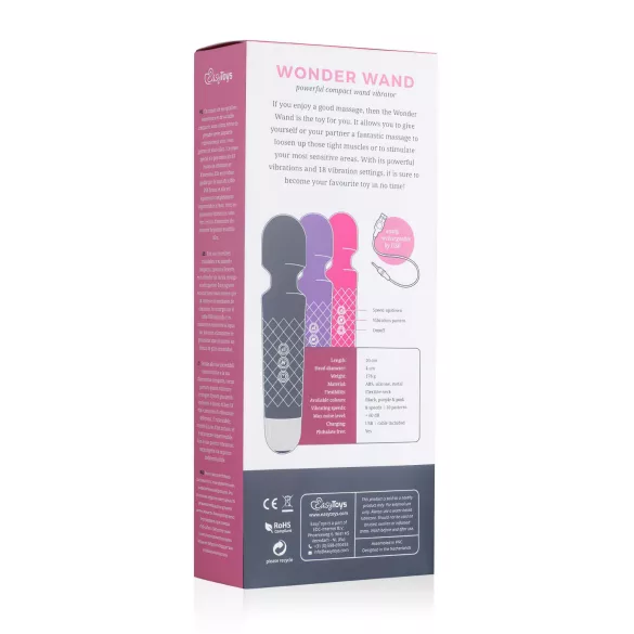 EasyToys Mini Wand - lila Akku-Massagevibrator