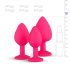 Easytoys Diamond - Analplug-Set (Rosa)