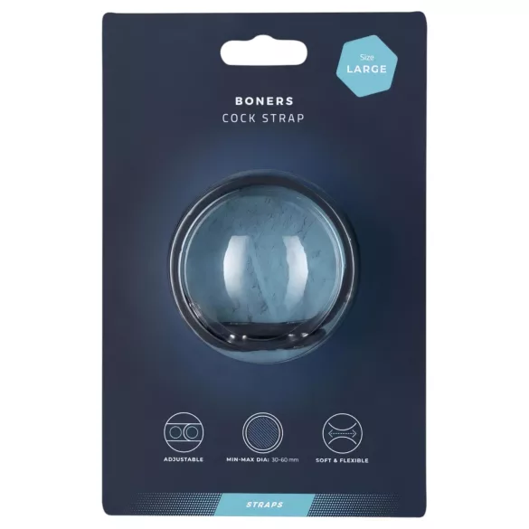 Boners Cock Straps L - Verstellbarer Penisring (grau)