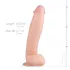 Real Fantasy Dwane - realistisch wirkender Dildo mit Hoden - 31 cm (naturfarben)