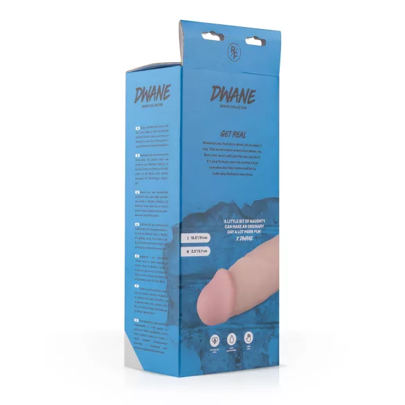 Real Fantasy Dwane - lebensechter Dildo mit Hoden - 31 cm (natur)