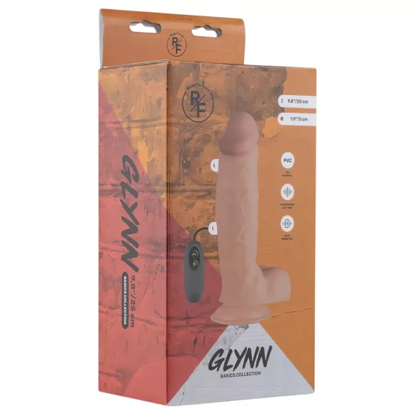 Real Fantasy Glynn - Akku-Vibrator, realistisch, 25cm (natur)