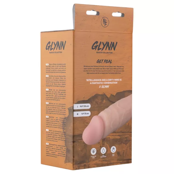 Real Fantasy Glynn - Akku-Vibrator, realistisch, 25cm (natur)