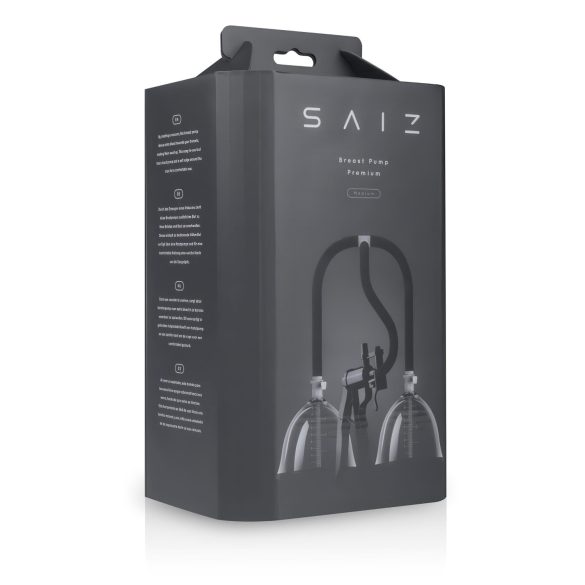Saiz Premium - Doppelte Milchpumpe - Klein (transparent-schwarz)