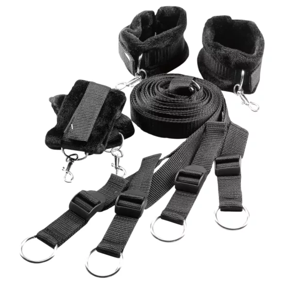 Dreamtoys Blaze - Bettfesselungs-Set (schwarz)