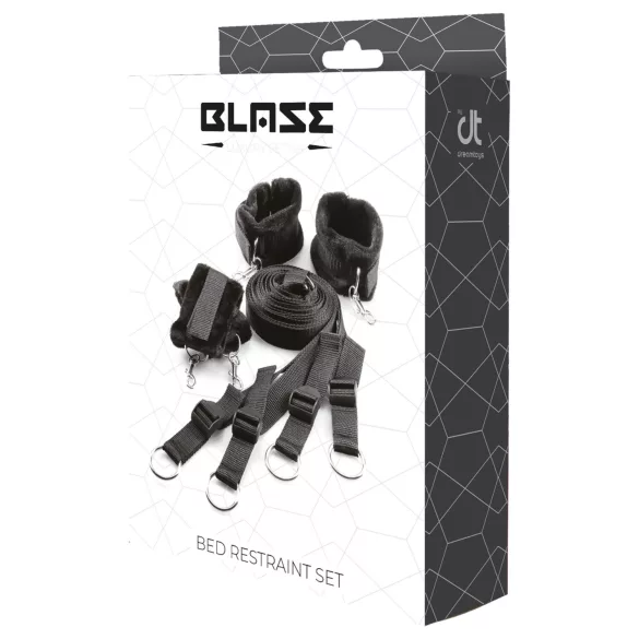Dreamtoys Blaze - Bettfesselungs-Set (schwarz)