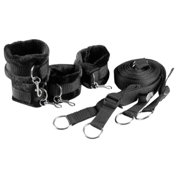 Dreamtoys Blaze - Bettfesselungs-Set (schwarz)