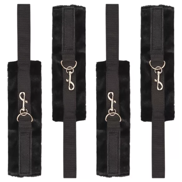 Dreamtoys Blaze - Bettfesselungs-Set (schwarz)