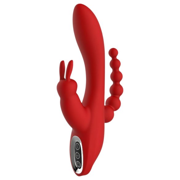 Red Revolution Hera - Akku, wasserdichter 3-armiger Vibrator (Rot)