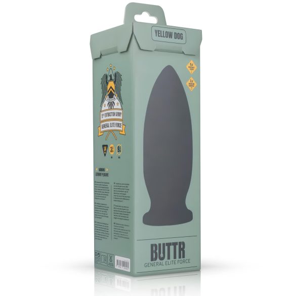 BUTTR Yellow Dog - Saugnapf-Dildo (schwarz)