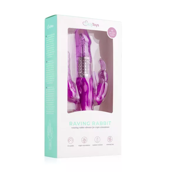 Easytoys Raving Rabbit - 3-armiger Vibrator (pink)