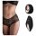 Pantyrebel - Wiederaufladbarer, Funk-Vibrationsslip - Schwarz (S-L)