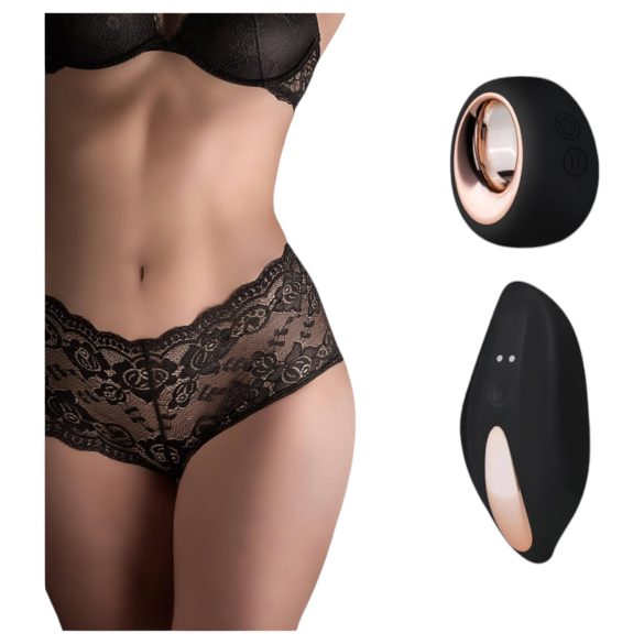 Pantyrebel - Wiederaufladbarer, Funk-Vibrationsslip - Schwarz (S-L)