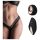 Pantyrebel - Akku-Radio-Vibrationsspitze-Tanga - Schwarz (S-L)