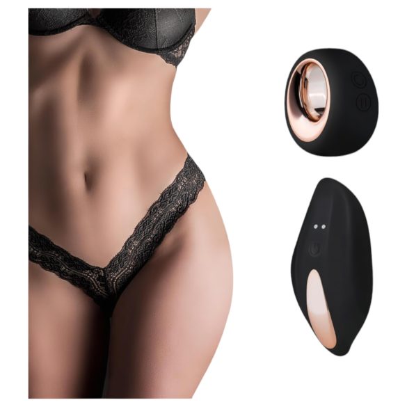 Pantyrebel - Akku-Radio-Vibrationsspitze-Tanga - Schwarz (S-L)