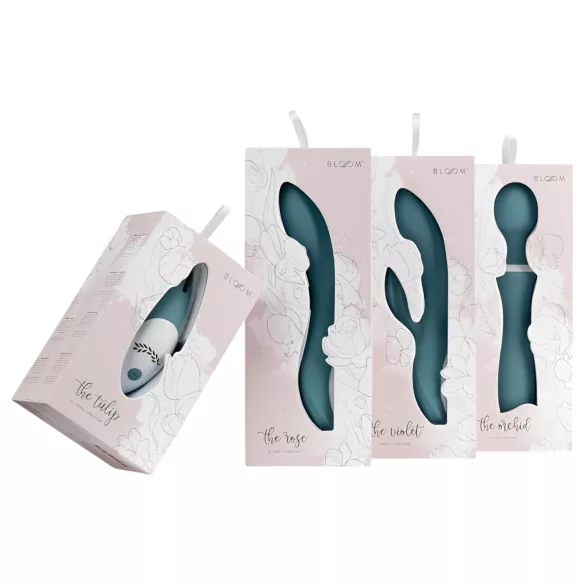 Bloom Orchid Wand - Wiederaufladbarer Massagevibrator (türkis)