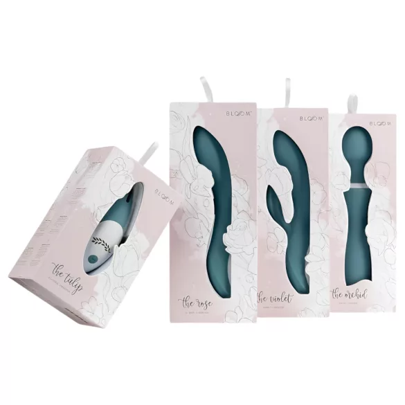 Bloom Tulip - Akku Silikon Klitoris-Vibrator (türkis)