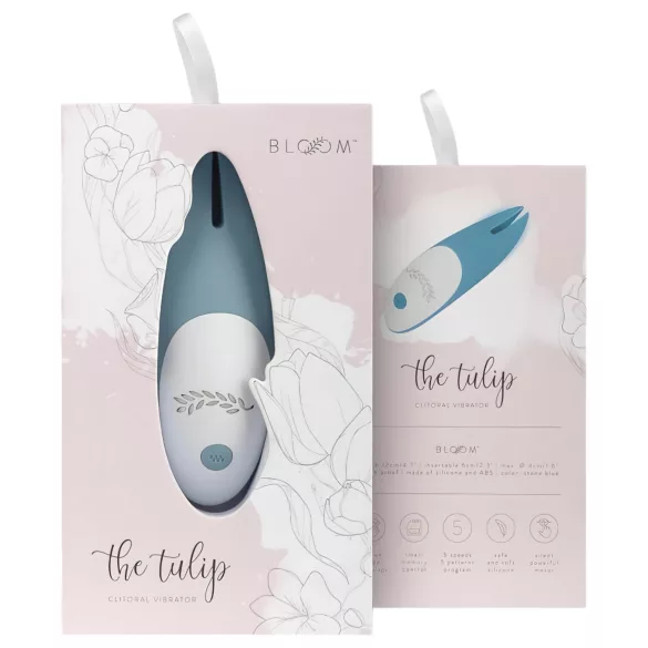 Bloom Tulip - Akku Silikon Klitoris-Vibrator (türkis)