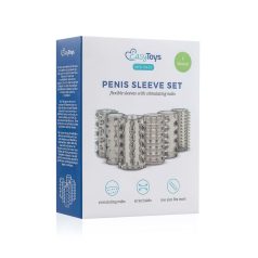 Easytoys Penis Sleeve - Penismanschetten Set - Grau (6 Stk)