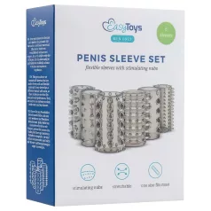 Easytoys Penis Sleeve - Penismanschetten Set - Grau (6 Stk)
