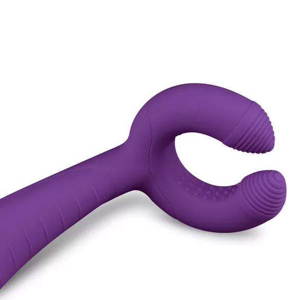 Easytoys Couple - wiederaufladbarer, wasserdichter Paarvibrator (lila)