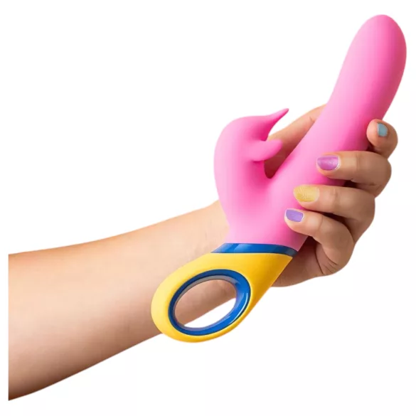PMV20 Copy Dolphin - rotierender Vibrator mit Klitorisarm (pink)