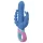 PMV20 Vice Double - Drehbarer, dreifacher Vibrator (blau)